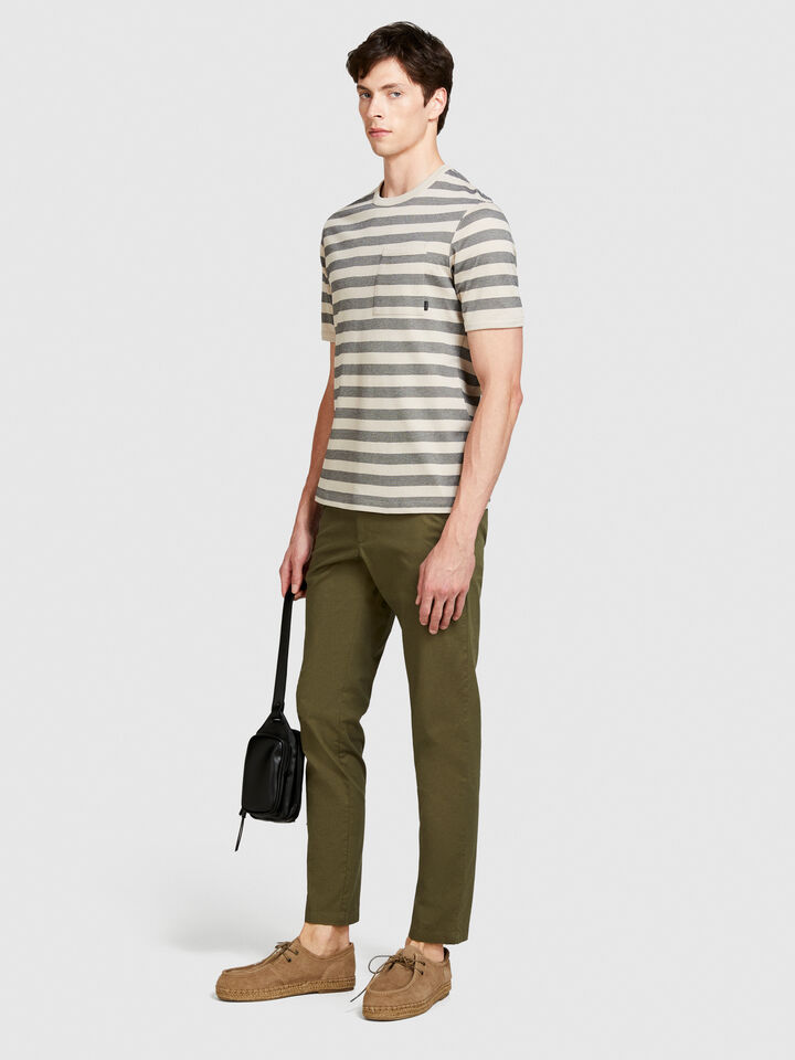 T-shirt with pocket - men's short sleeve t-shirts - Multi-color | Sisley image number 2